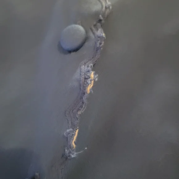 Soft Surrounding Sapphire Embroidered Trim Button Up Blouse Top - Picture 13 of 13